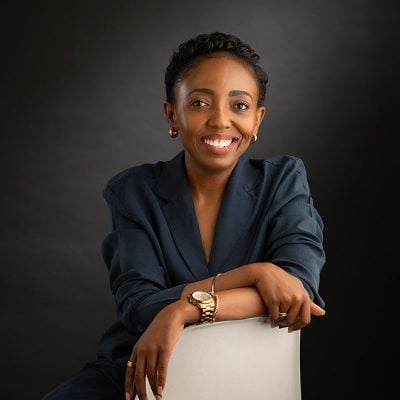 Portrait of Architect sitting on chair in studio