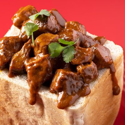 picture of bunny chow for tabasco pepper sauce