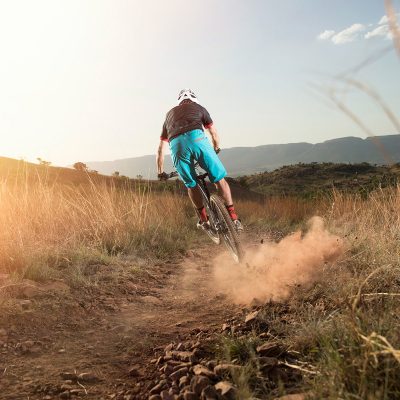 Mountain Bike Action Shot in Field. Incredible Action Photography by Ben Bergh ZA for Cycle Lab